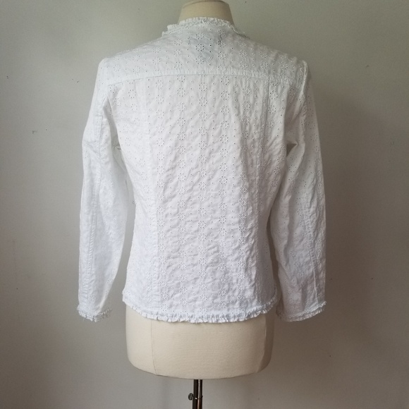 White Eyelet Jacket SIZE EXTRA SMALL - Picture 6 of 6